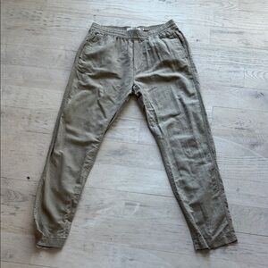 H&M Men's Light Olive Drawstring Chinos